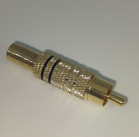 ATC Βύσμα RCA male Χρυσό 02.006.0020