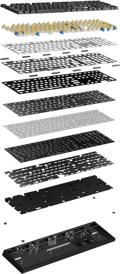 Ducky One X Mini Wireless Gaming Mechanical Keyboard 60% with RGB Lighting English US