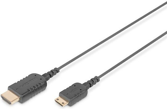 Digitus Cable HDMI male - mini HDMI male 2m Black