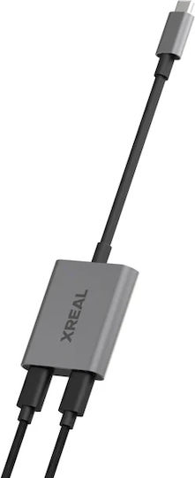 XReal Hub 2 Θυρών USB 2.0 με σύνδεση USB-C Γκρι