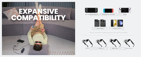 XReal Hub 2 Θυρών USB 2.0 με σύνδεση USB-C Γκρι