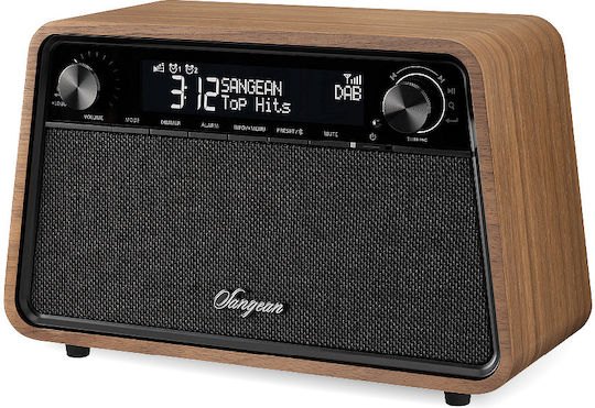 Sangean WR-201D Retro Tabletop Radio Electric DAB+ with Bluetooth and USB Vintage Walnut