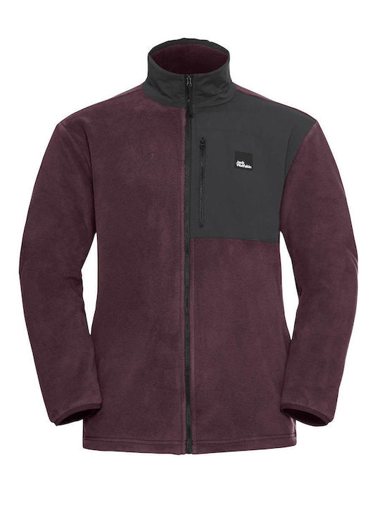 Men's Fleece Cardigan Pink