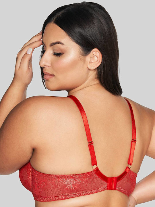 Plunge Plunge Bra Underwire Red