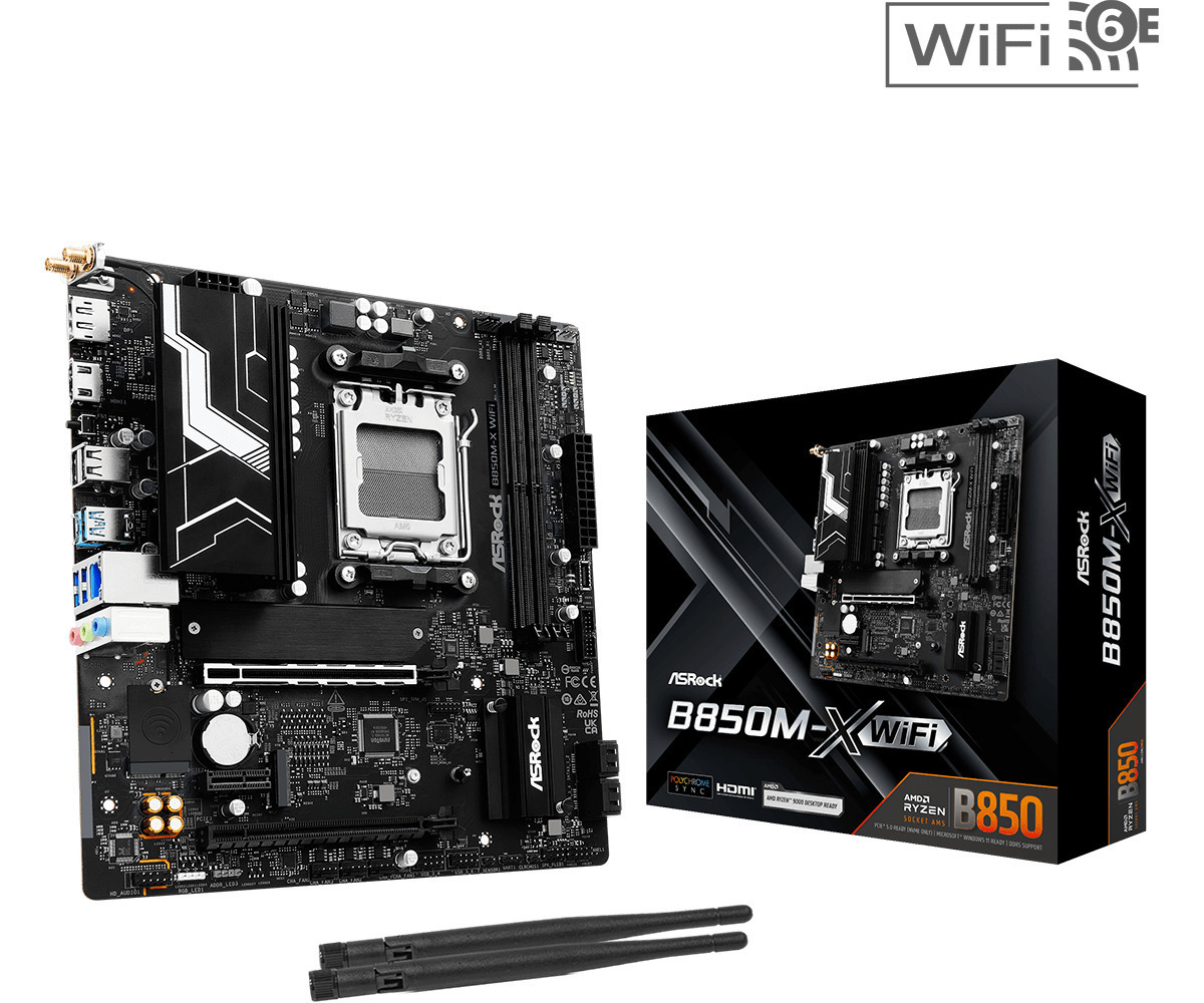 ASRock B850M-X WiFi rev. 2.0 Motherboard Micro ATX με AMD AM5 Socket (90-MXBSH0-A0UAYZ)