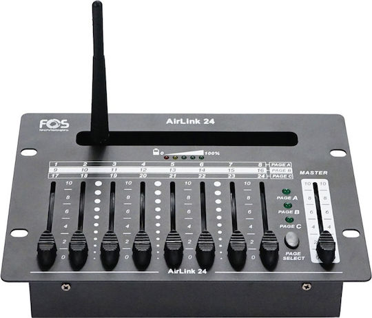 Fos Technologies AIRLINK 24 Ασύρματος Πομποδέκτης για Κονσόλα Φωτισμού με 24 Κανάλια Ελέγχου