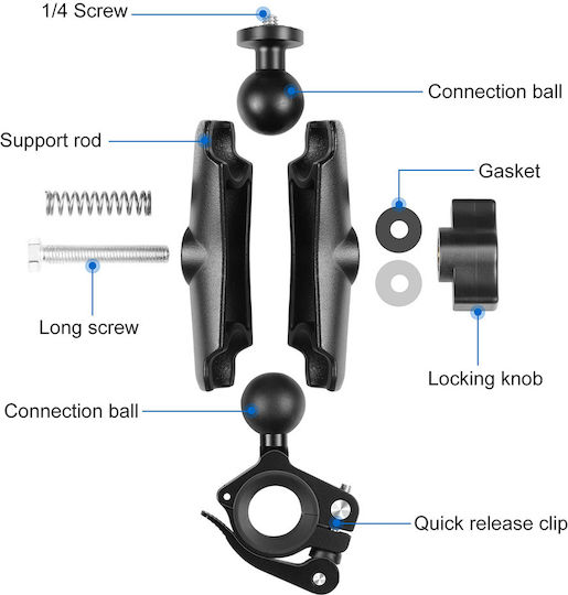 Puluz Βάση Στήριξης Action Cameras PU908B για GoPro / Universal / DJI / Insta360