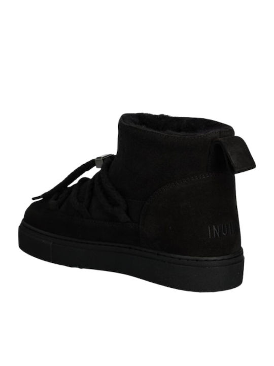 Suede Γυναικεία Μποτάκια Μαύρα