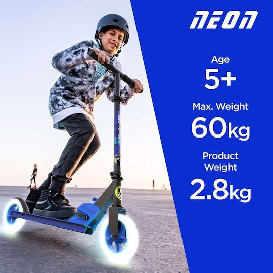 Y Volution Scuter Copii Neon cu 2 Roți pentru 5+ Ani Albastru
