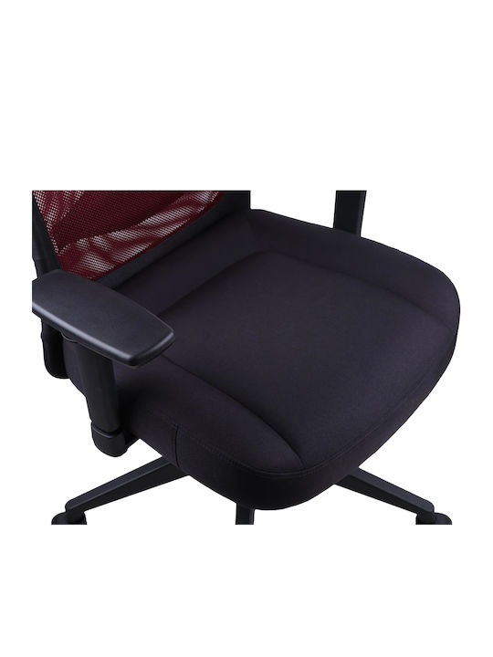 Marvo Maximus CH-205 Υφασμάτινη Καρέκλα Gaming με Ρυθμιζόμενα Μπράτσα Μαύρο / Κόκκινο