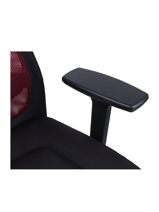 Marvo Maximus CH-205 Υφασμάτινη Καρέκλα Gaming με Ρυθμιζόμενα Μπράτσα Μαύρο / Κόκκινο