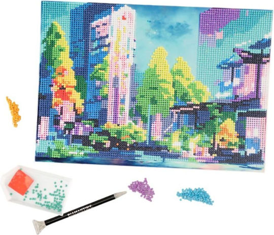 Nice Diamantiny Level Up Creative Mosaic Game Set City Night Multicolored Diamonds 96312 6+ Years