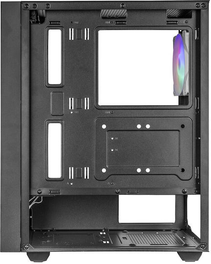 Mars Gaming MC-Air Gaming Midi-Turm Computergehäuse mit RGB-Beleuchtung Schwarz
