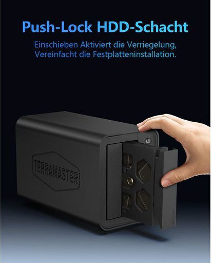 TerraMaster F2-425 NAS με 2 θέσεις για HDD/SSD