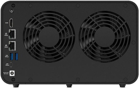 TerraMaster F6-424 Max NAS Tower με 6 θέσεις για HDD/M.2/SSD και 2 θύρες Ethernet