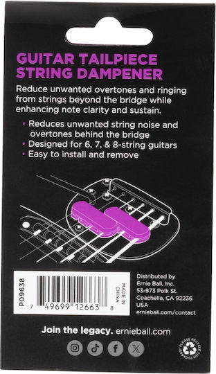 Ernie Ball 9638 String Dampener Guitar Tailpiece