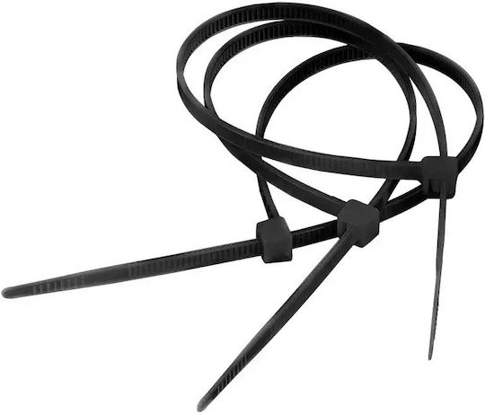 Cabletech Plastische Kabelbinder 100mmx2.5mm in Schwarz Farbe (100 Stück) DM-0046-10
