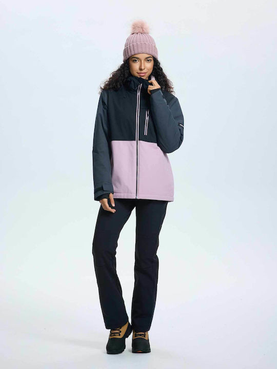 Icepeak Cathay 53229659-623 Γυναικείο Μπουφάν για Σκι & Snowboard Ροζ