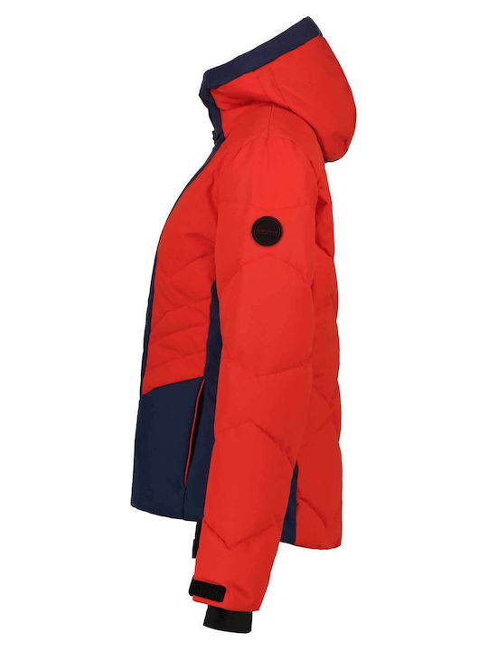 Icepeak 53118813-640 Γυναικείο Μπουφάν για Σκι & Snowboard Κόκκινο
