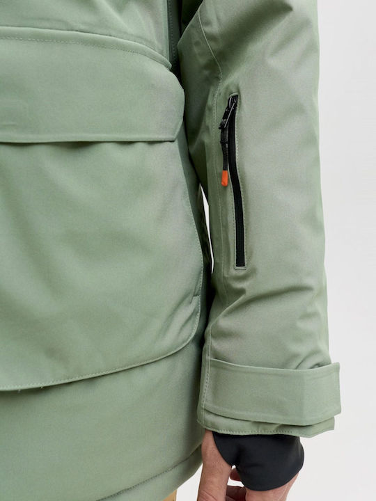 Jack & Jones 12284695 Ανδρικό Μπουφάν για Σκι & Snowboard Πράσινο