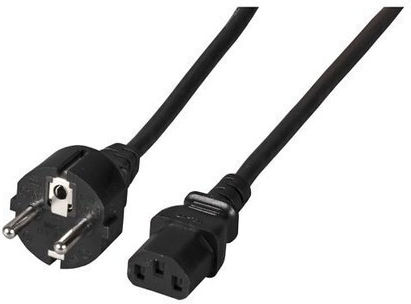 EFB Schuko - IEC C13 Cable 2m Μαύρο EK508SW.2