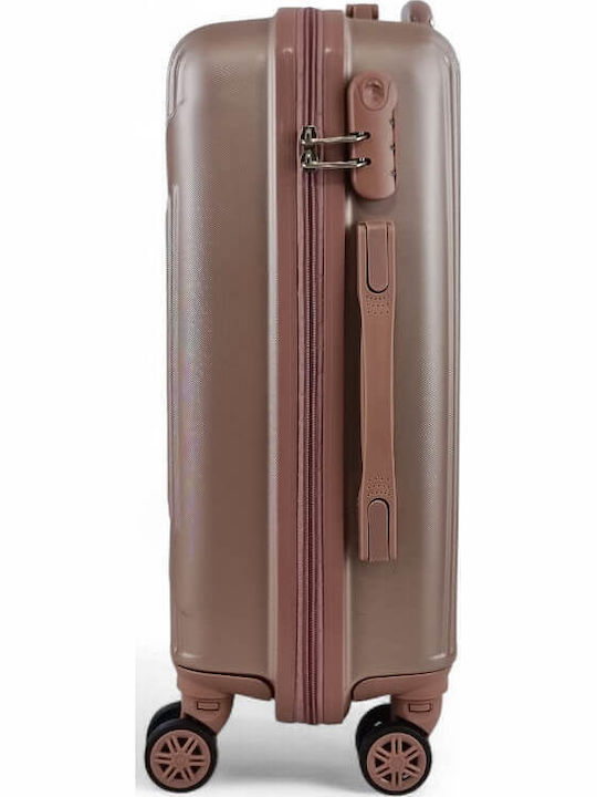 Playful Bags Travel Suitcases Hard Pink/Gold with 4 Wheels