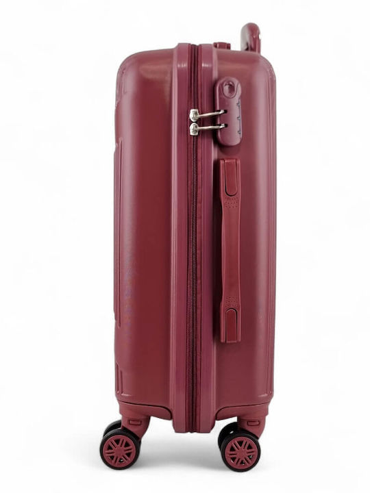 Playful Bags Travel Suitcases Hard Bordeaux with 4 Wheels