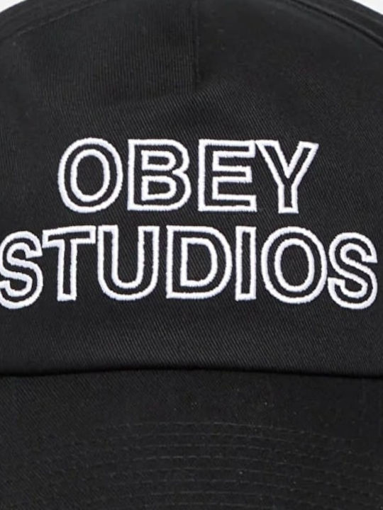 Obey Καπέλο Obey Studios 5 Panel Strapback 100490139/black