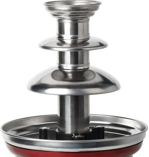 Emerio Red Chocolate Fountain with 3 Flats 90W