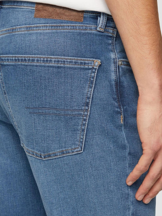 Nelio Pantaloni De Blugi Pentru Bărbați Elastic Slim Fit Albastru Închis