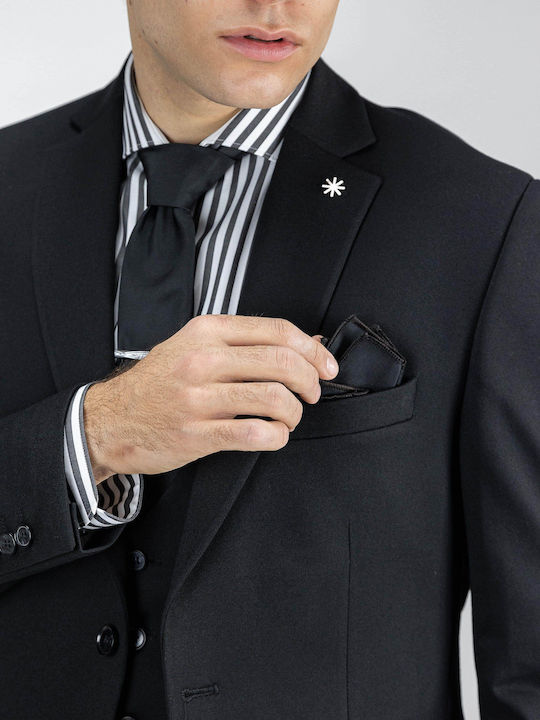Men's Winter Suit Slim Fit Black