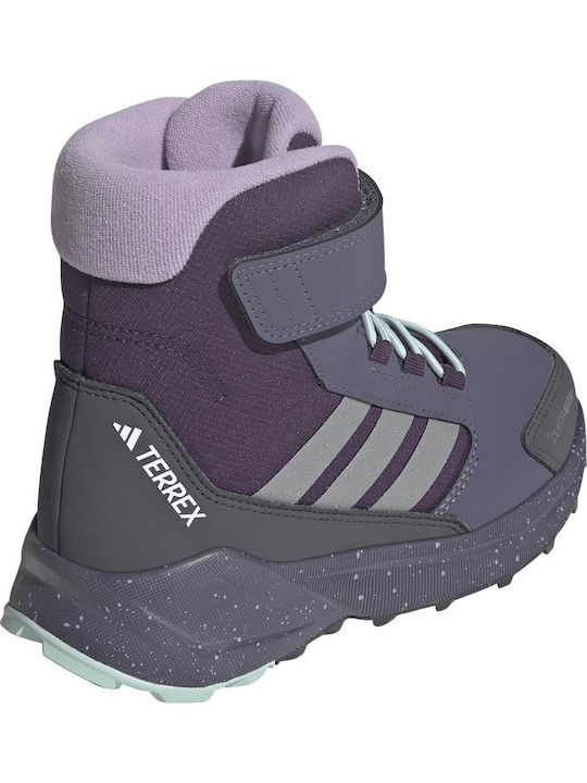 Kids Hiking Boots Terrex Trailmaker Waterproof with Velcro Purple