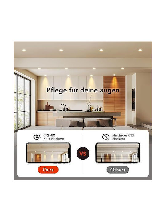 Lightplanet Spot Încorporat cu LED Integrat și Lumină Alb Natural 1buc