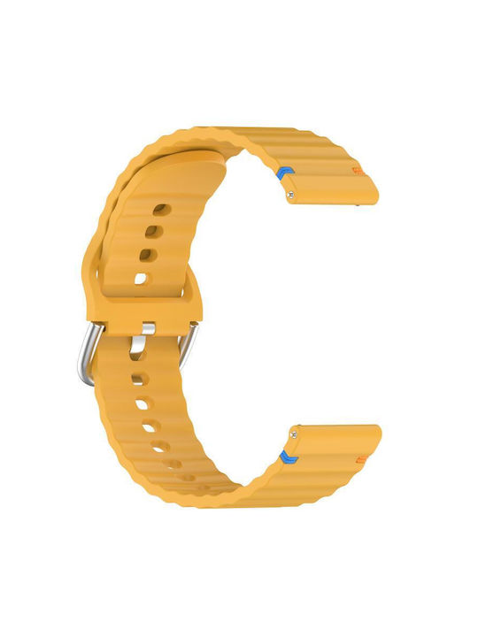 Λουράκι Σιλικόνης Κίτρινο (Xiaomi Watch S4 47mm)