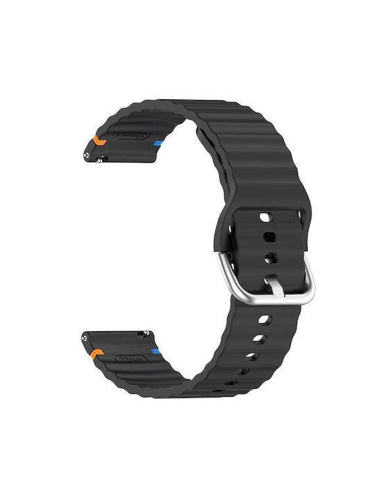 Λουράκι Σιλικόνης Μαύρο (Xiaomi Watch S4 47mm)