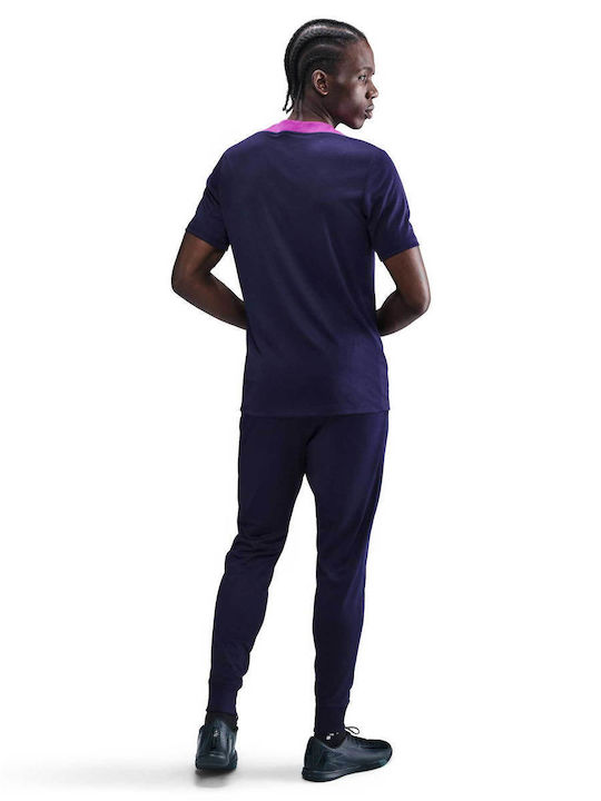 Barcelona Football Sweatpants Dri-Fit Glossy with Elastic Purple