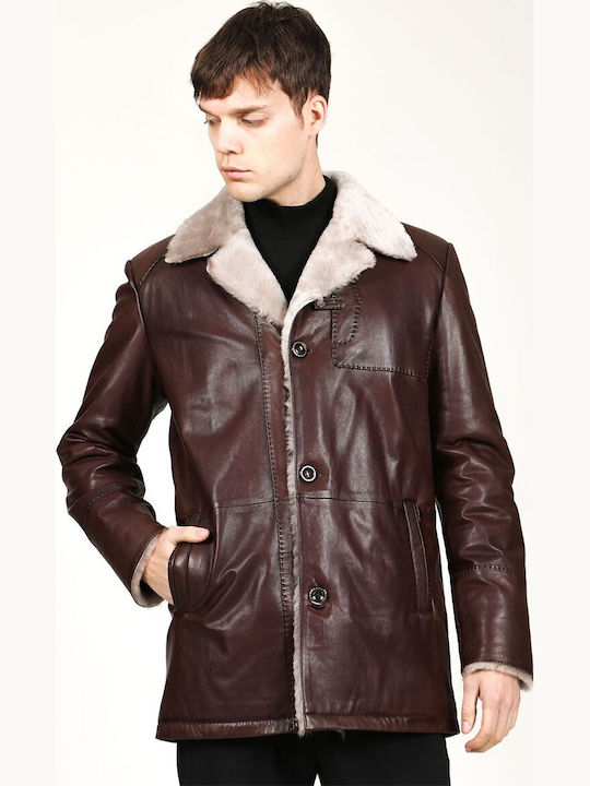 Мъжко палто Dark Brown