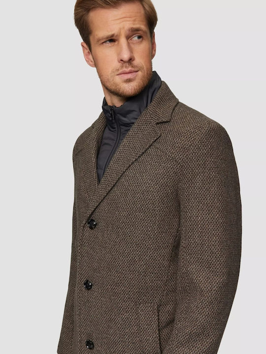 Ανδρικό Παλτό Dark Brown