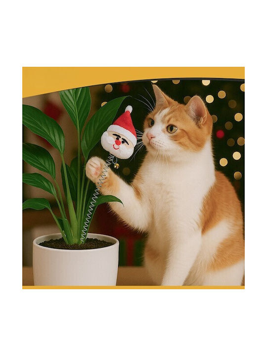 Set 6 Cat Toys Zola Christmas Design Safe Materials Multicolored