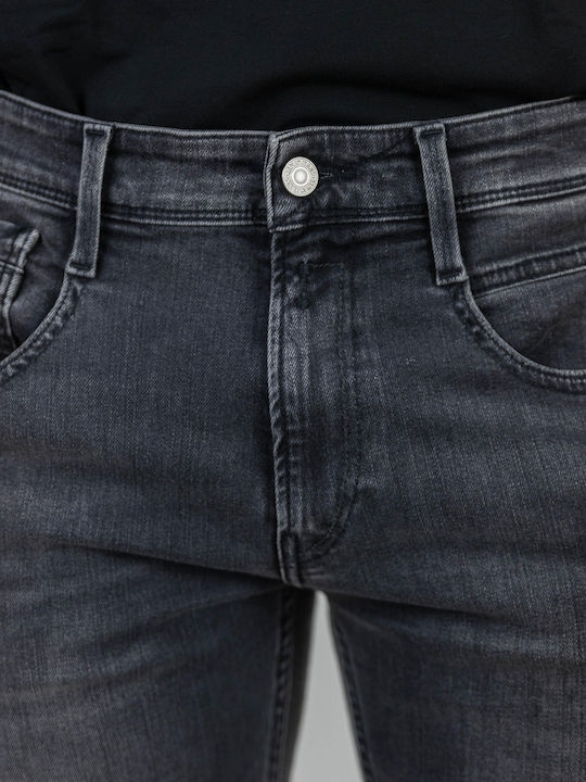 Anbass Men's Jeans Pants with Slim Fit Dark Grey Denim