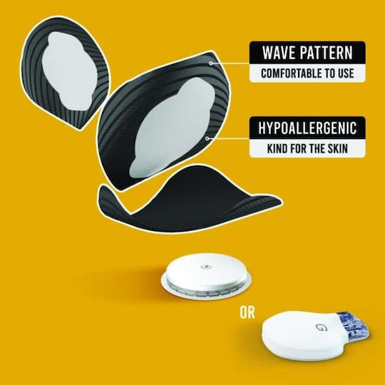 Not Just a Patch Original Plasture Rezistent La Apă Pentru Senzori Dexcom G6 20 Bucăți Negru