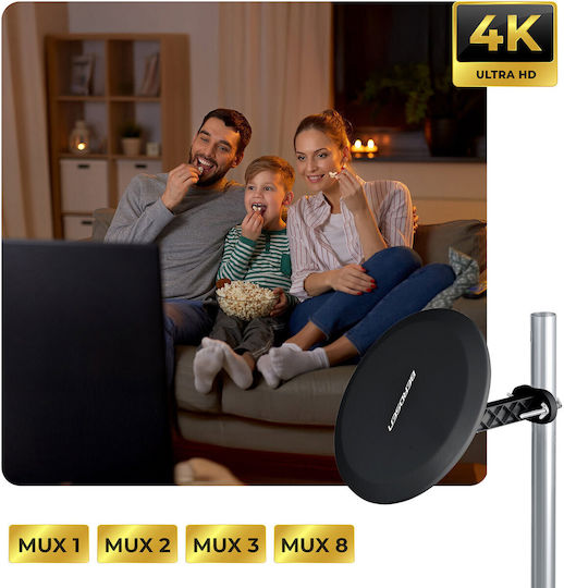 Berdsen Bd-955 Black Ultra Hd 4k Indoor Outdoor Tv Antenna
