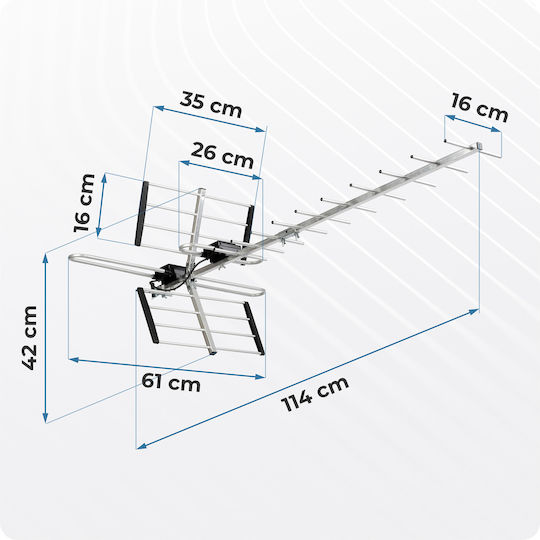 Berdsen Bd-951 Ultra Hd 4k Directional Outdoor Tv Antenna