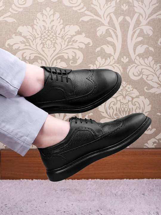 Δερμάτινα Ανδρικά Oxfords Μαύρα