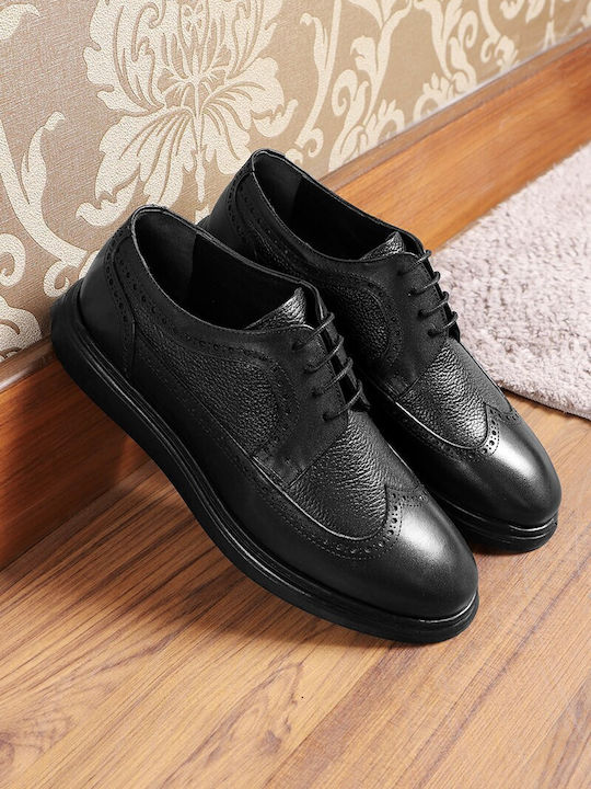 Δερμάτινα Ανδρικά Oxfords Μαύρα