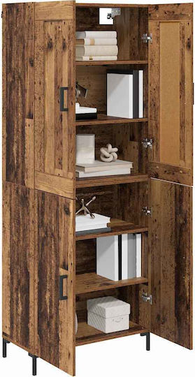 Biblioteci Highboard Lemn Vechi (2 Bucăți) 69,5x34x180 cm