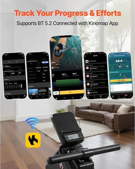 Home Rowing Machine with Magnetic Resistance