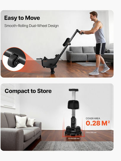 Home Rowing Machine with Magnetic Resistance