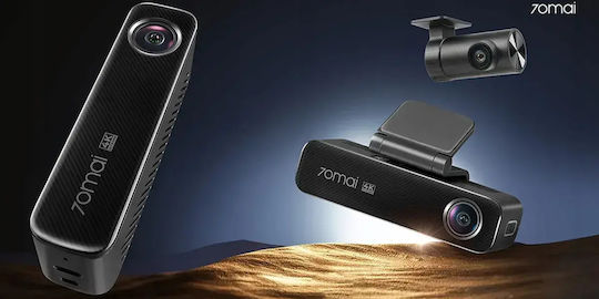 70Mai Μ800-2 4Κ Σετ Κάμερα DVR Αυτοκινήτου 4K Wi-Fi, GPS & Κάμερα Οπισθοπορείας