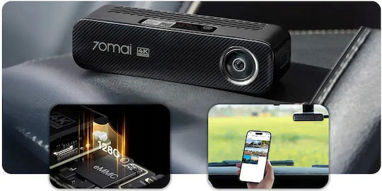 70Mai Μ800-2 4Κ Σετ Κάμερα DVR Αυτοκινήτου 4K Wi-Fi, GPS & Κάμερα Οπισθοπορείας